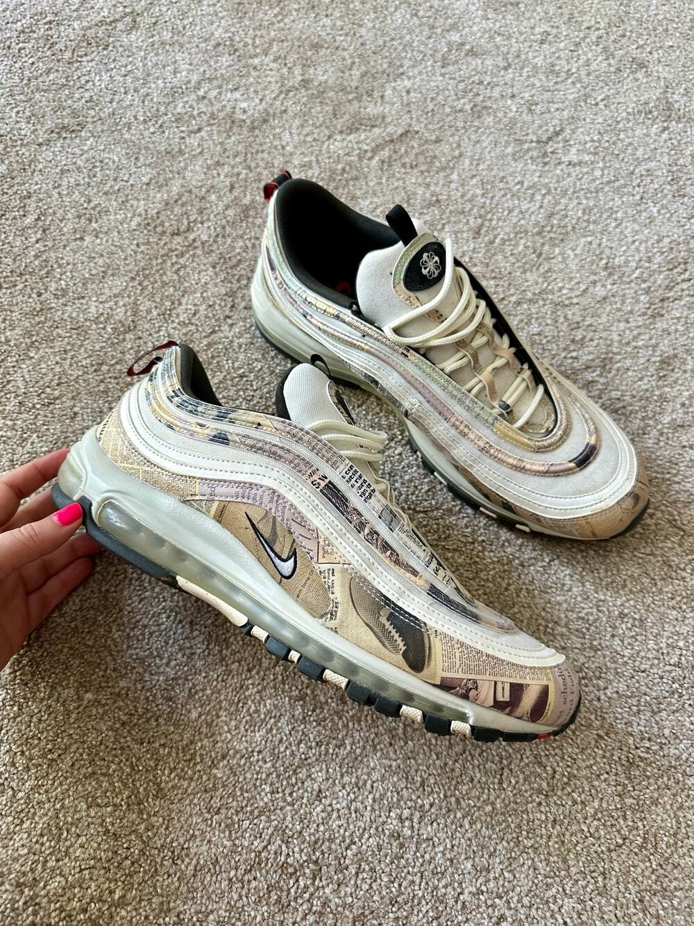 Nike Air Max 97 Newspaper Mens Size 12